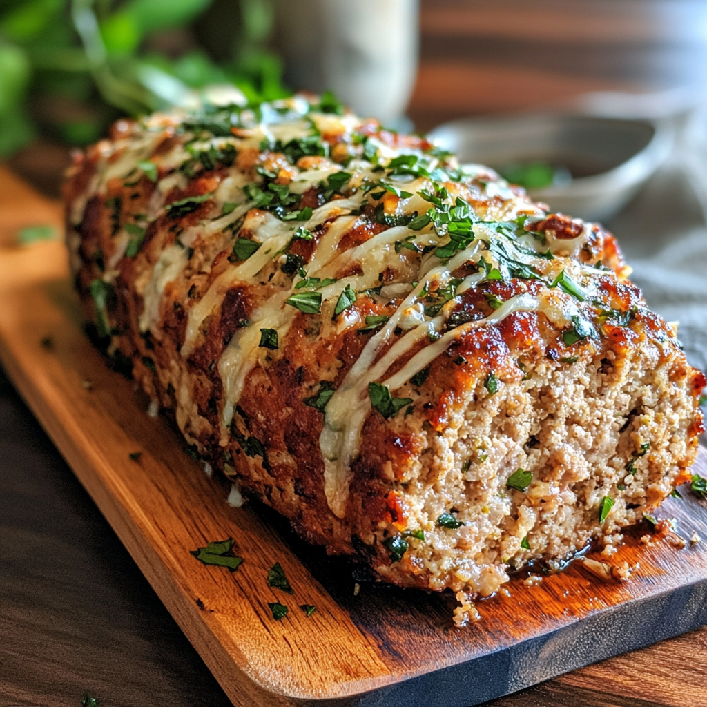 Melt-in-Your-Mouth Garlic Parmesan Chicken Meatloaf: A Savory and Tender Meatloaf Recipe