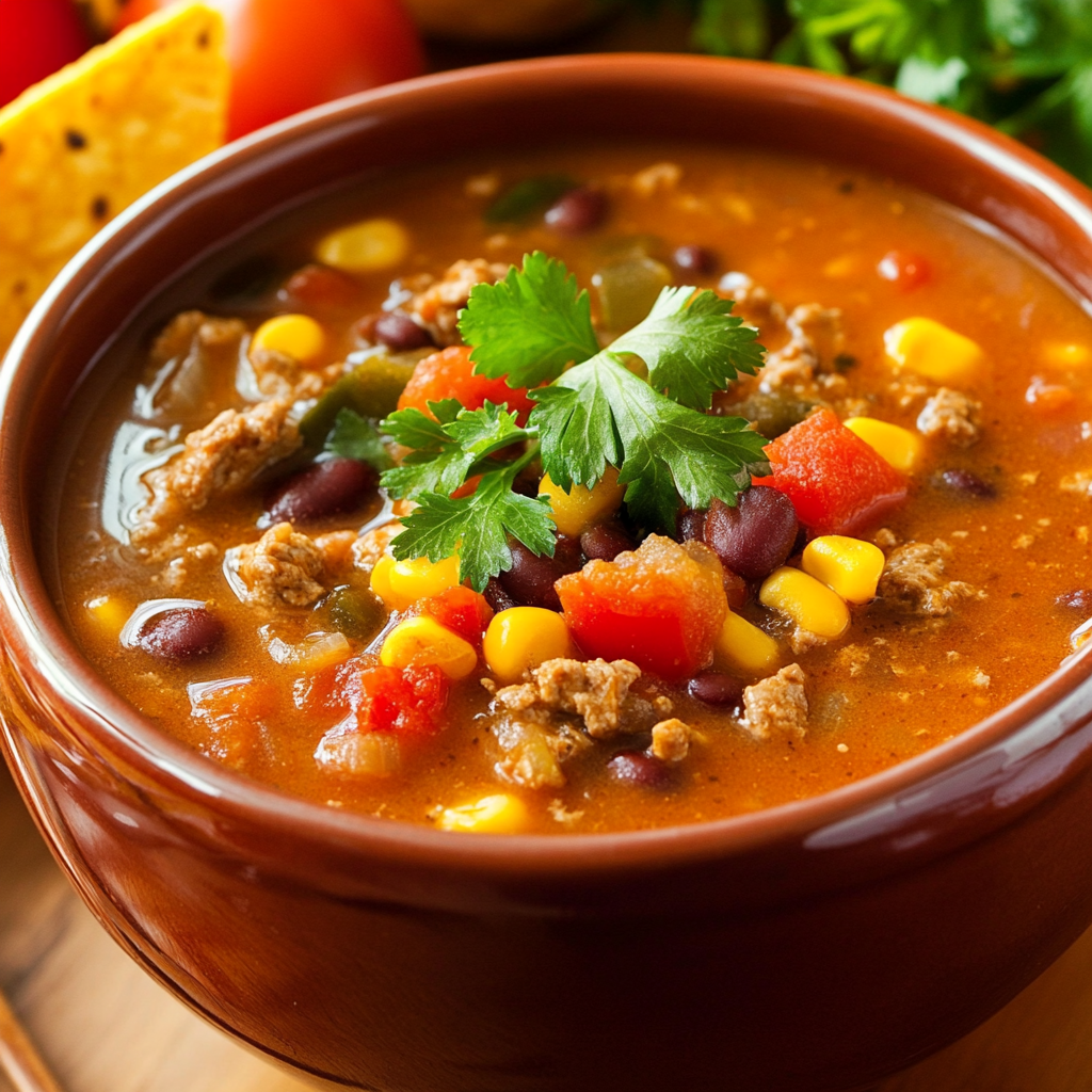Slow Cooker Taco Soup Recipe – Crowd-Pleaser with Minimal Prep