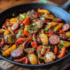 Summer Sausage Skillet with Andouille Sausage – A Flavorful One-Pan Meal with Cajun Flair